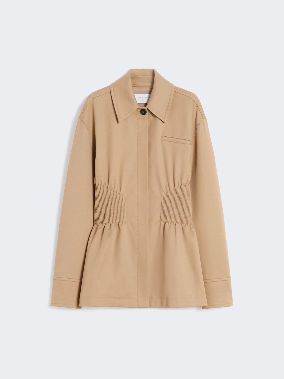 Giacca camicia in gabardina con ricamo - CAMMELLO - Max Mara - 6