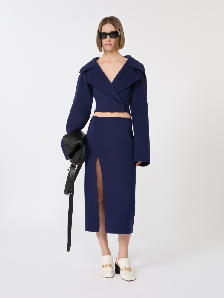 Short pure wool outerwear - ULTRAMARINE - Max Mara
