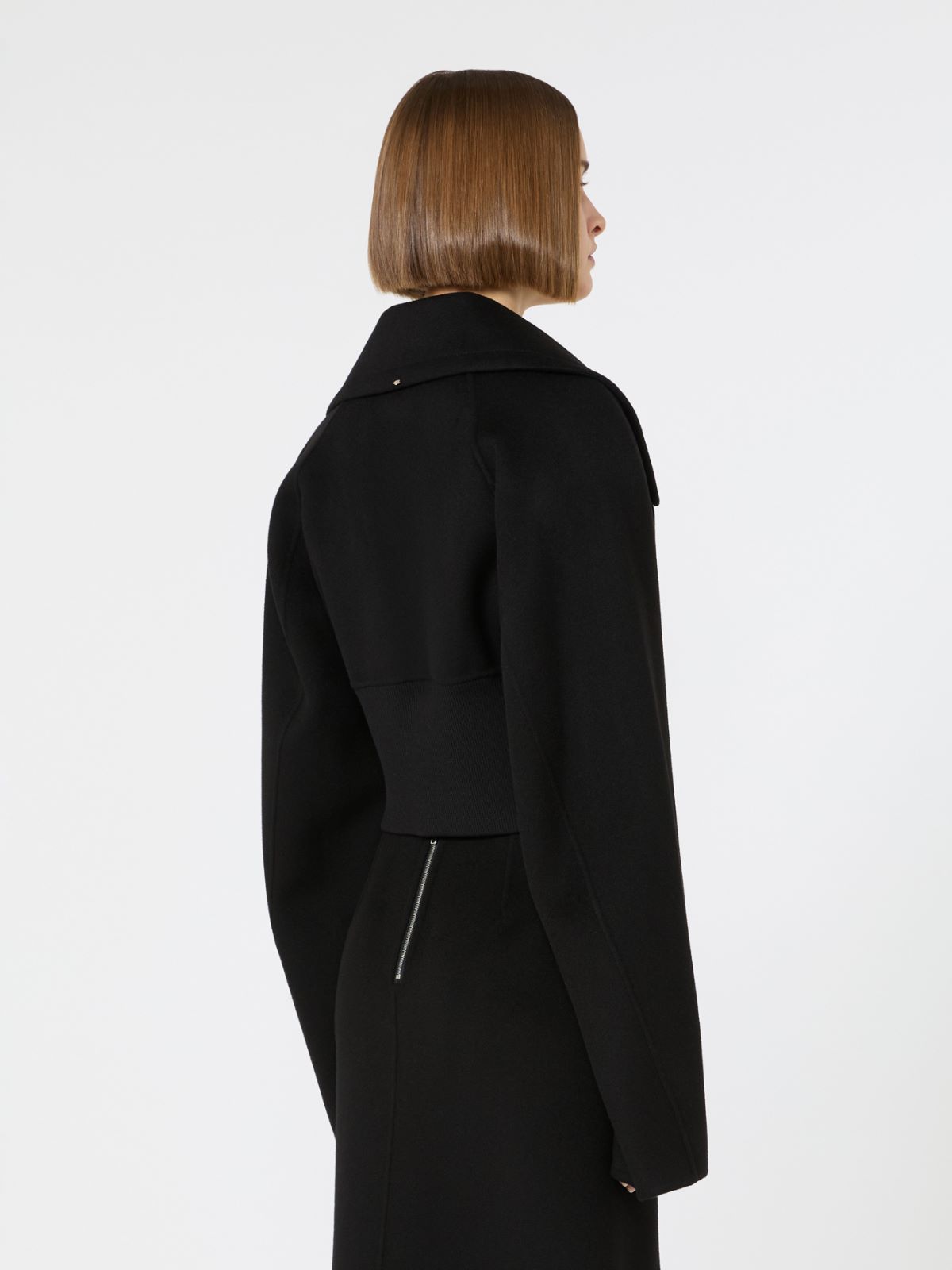 Short pure wool outerwear - BLACK - Max Mara - 6
