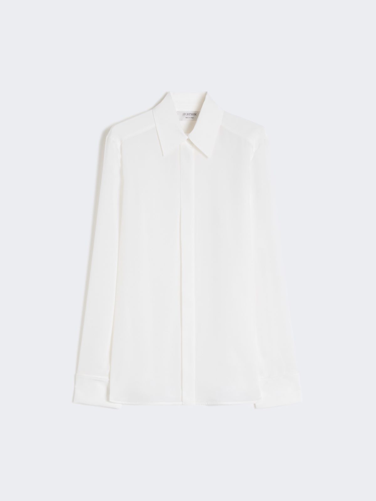 Slim-fit silk shirt - WHITE - Max Mara - 6