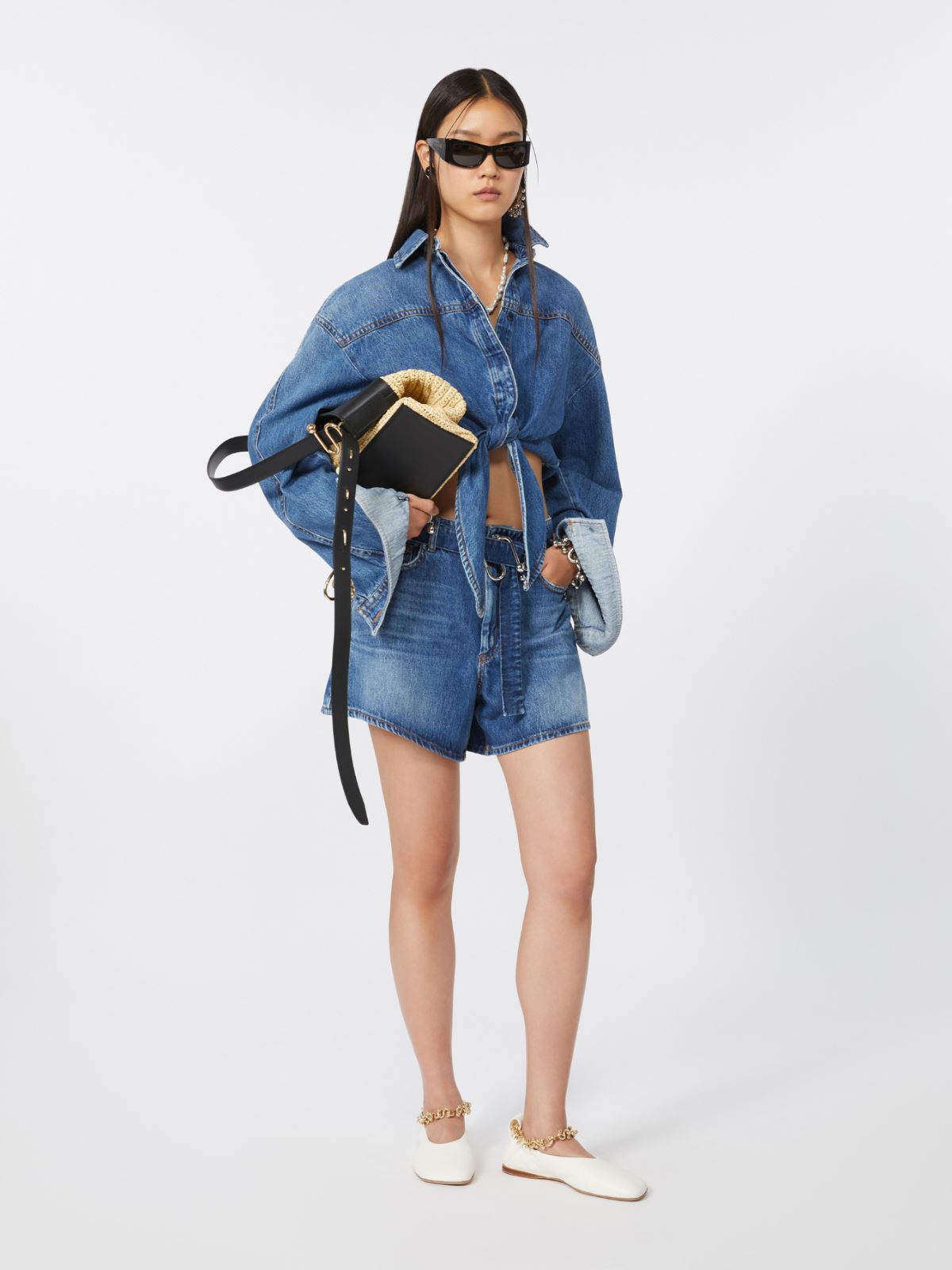 Short denim shirt - MIDNIGHTBLUE - Max Mara