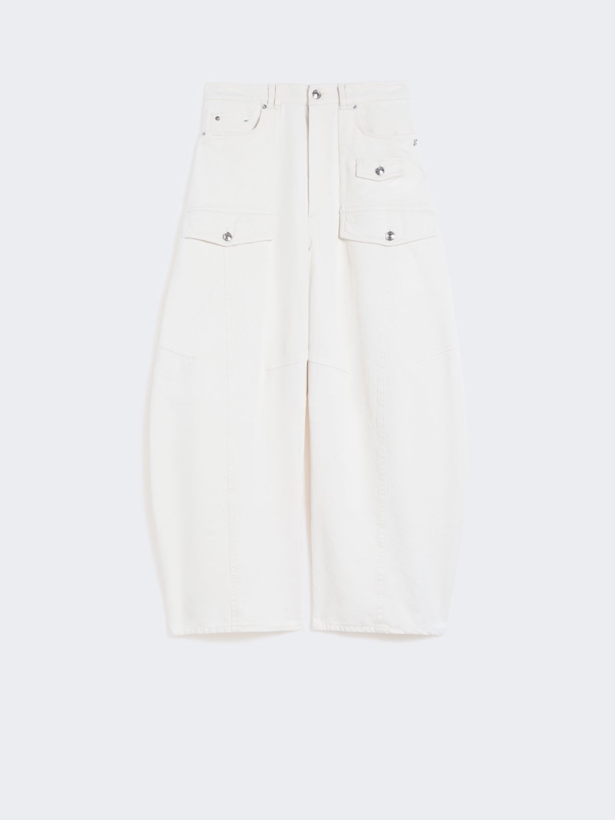 Bull denim cargo trousers - BEIGE - Max Mara - 5
