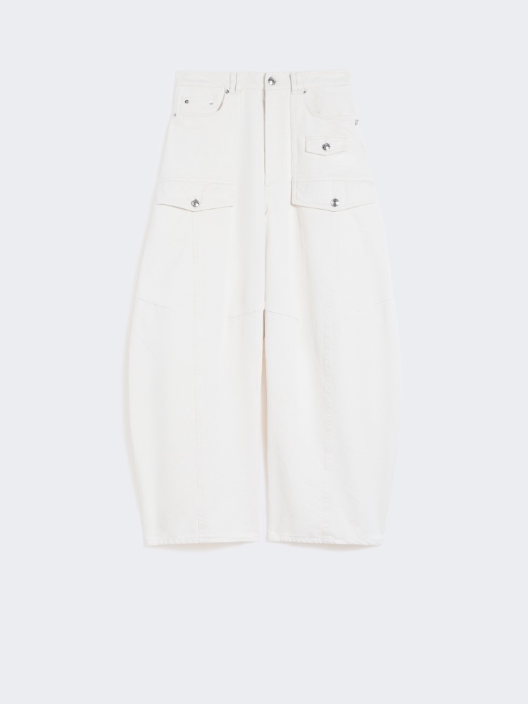 Bull denim cargo trousers - BEIGE - Max Mara
