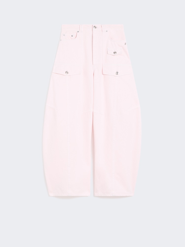 Bull denim cargo trousers - PINK - Max Mara - 5