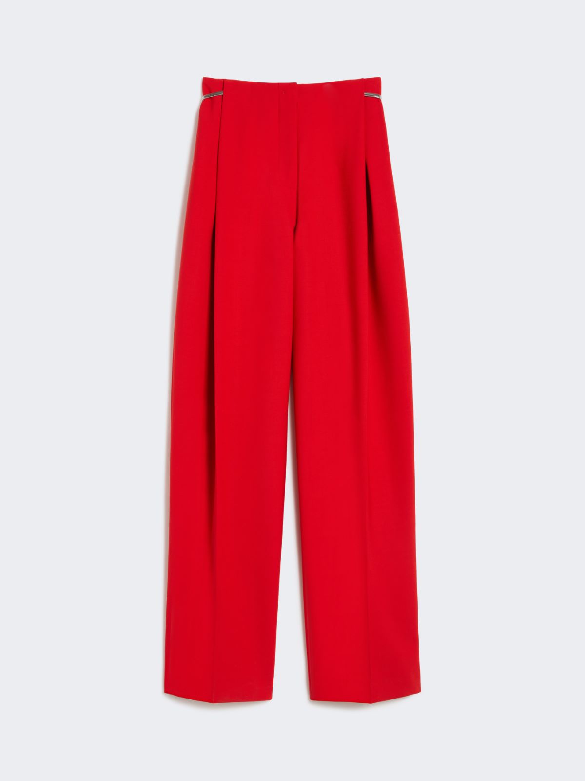 Pleated stretch wool trousers - RED - Max Mara - 9