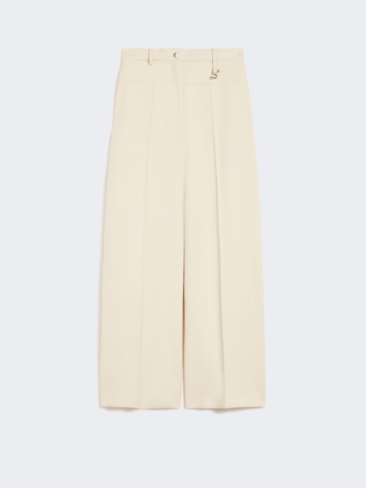 Oversize-Hose aus Gabardine - VANILLE - Max Mara