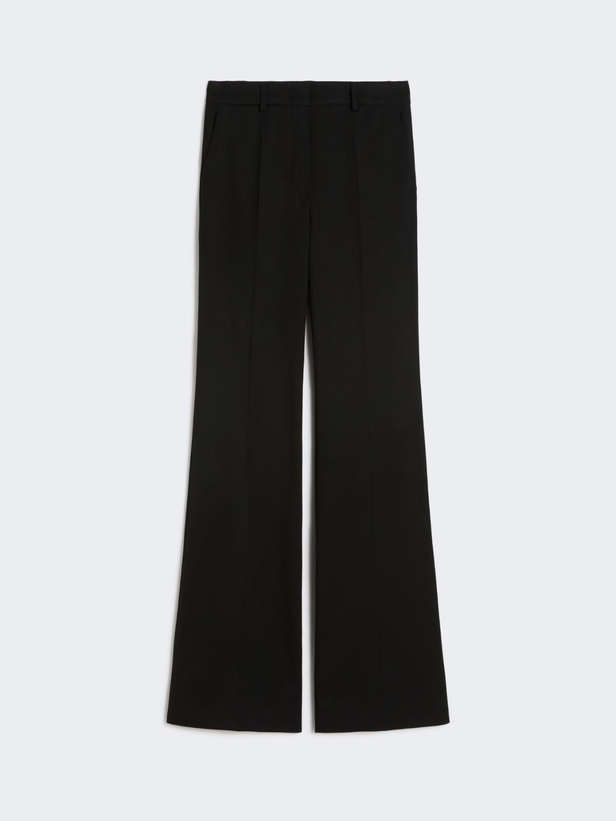 Flared trousers in a viscose blend - BLACK - Max Mara - 9