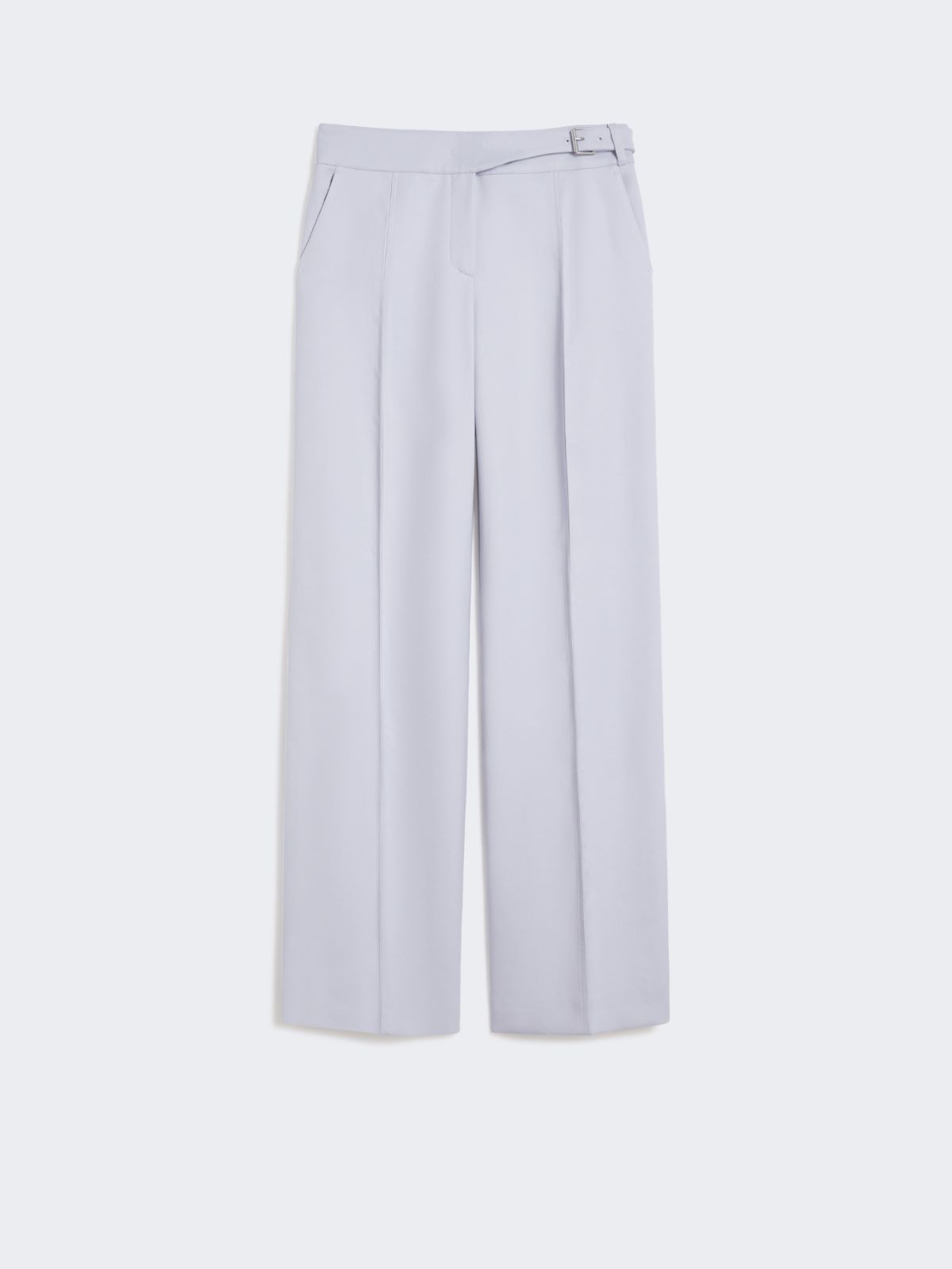 Viscose-blend gabardine yoke-detail trousers - MEDIUM GREY - Max Mara - 5