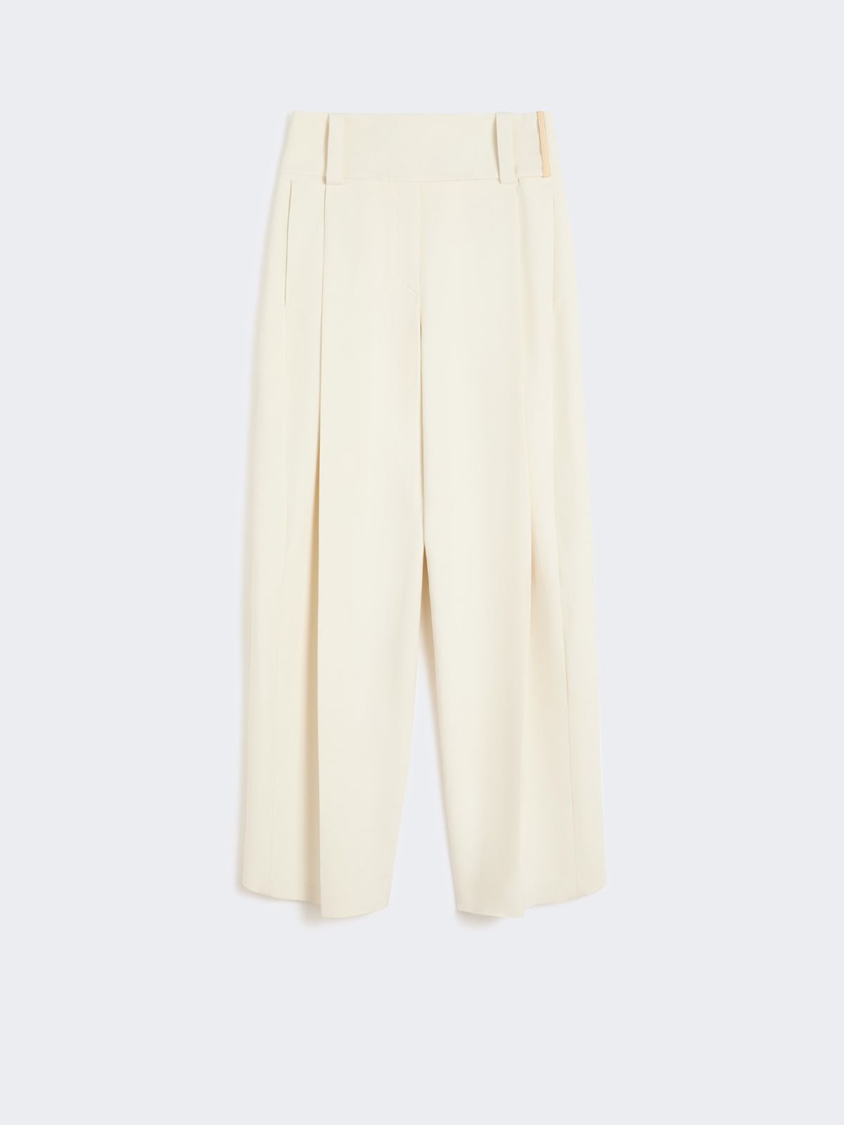 Pantalón ancho de viscosa elástica - BLANCO LANA - Max Mara - 5