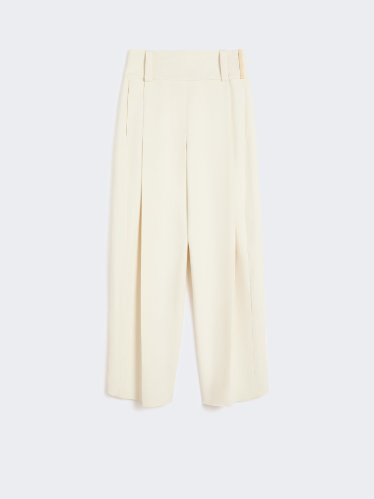 Pantalon large en viscose stretch - IVOIRE - Max Mara