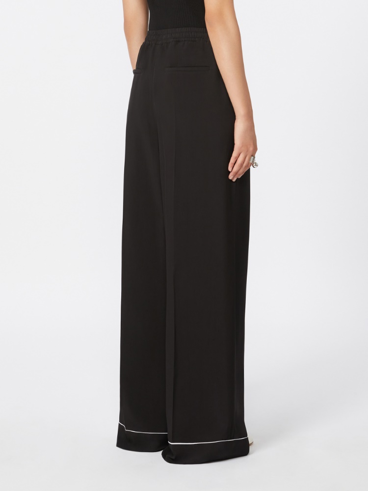 Satin joggers - BLACK - 3