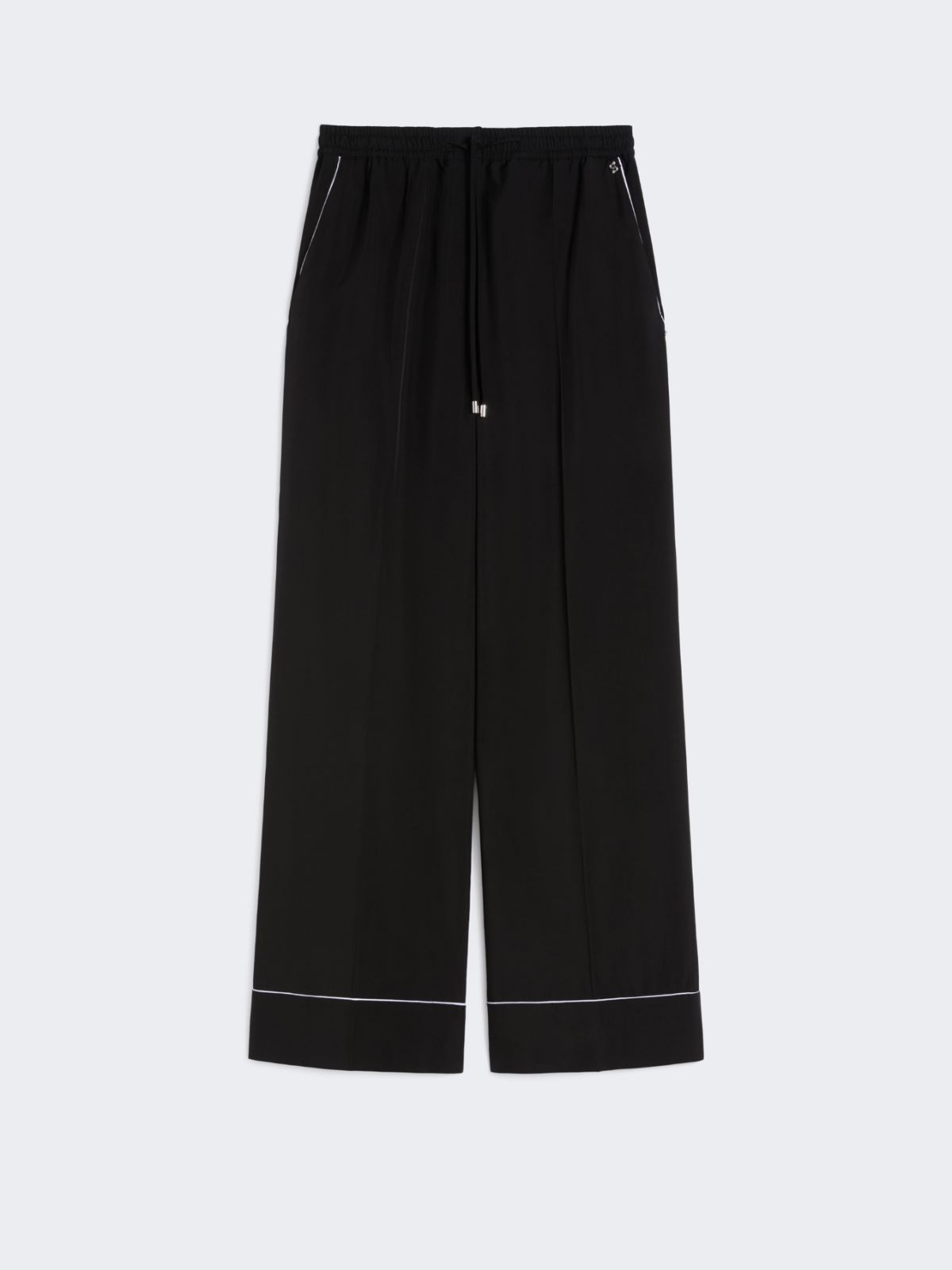 Satin joggers - BLACK - 6