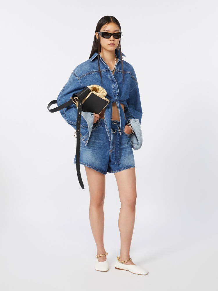 Denim shorts - MIDNIGHTBLUE - Max Mara