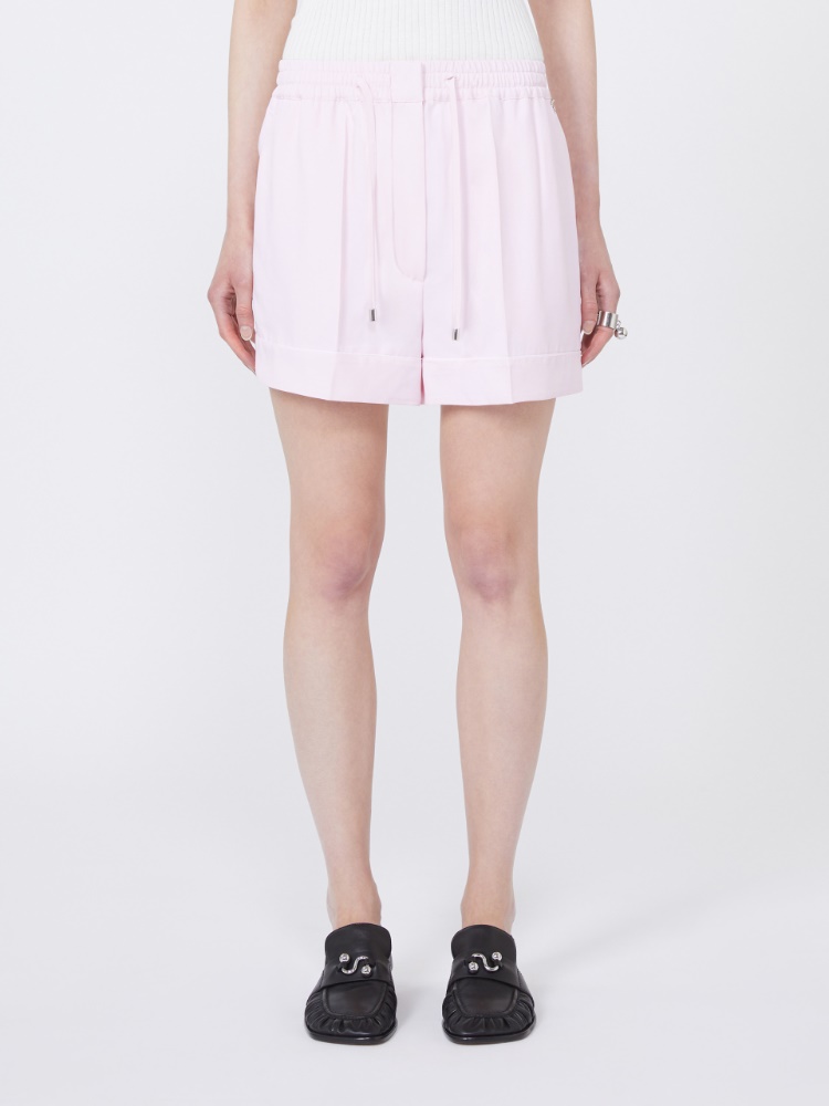 Satin jogger shorts - PINK - Max Mara - 2