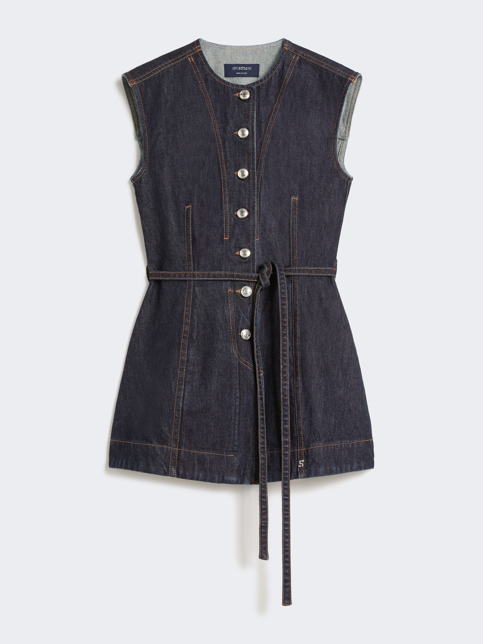 Sleeveless denim top - MIDNIGHTBLUE - Max Mara - 5