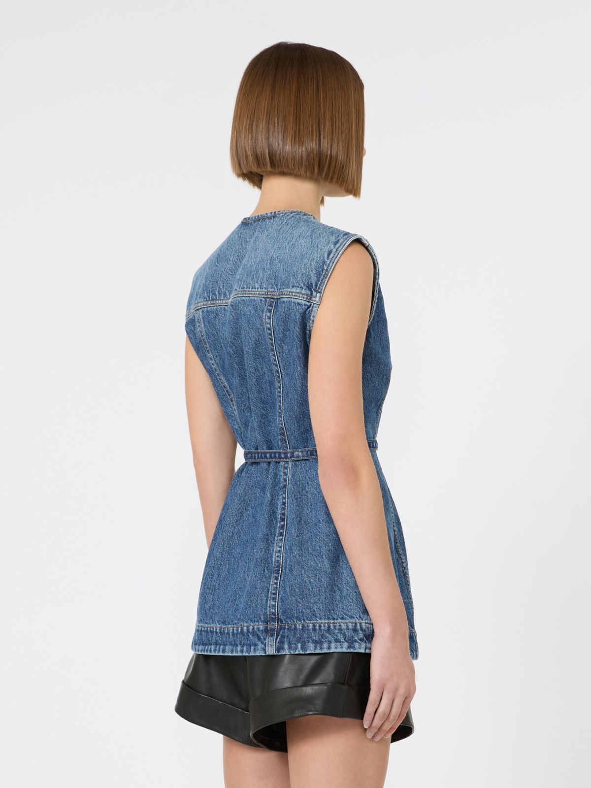 도미니오 코튼 탑 - MIDNIGHTBLUE - Max Mara - 11