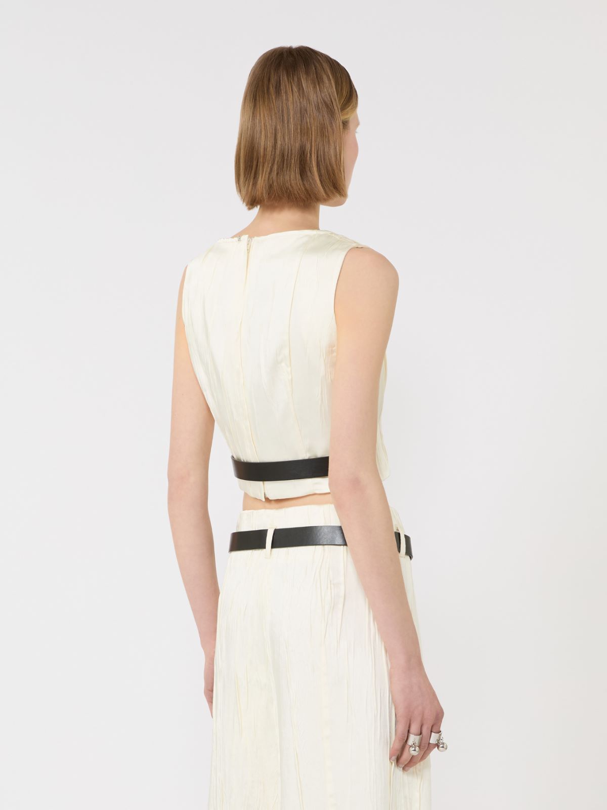 Sleeveless top - IVORY - Max Mara - 3