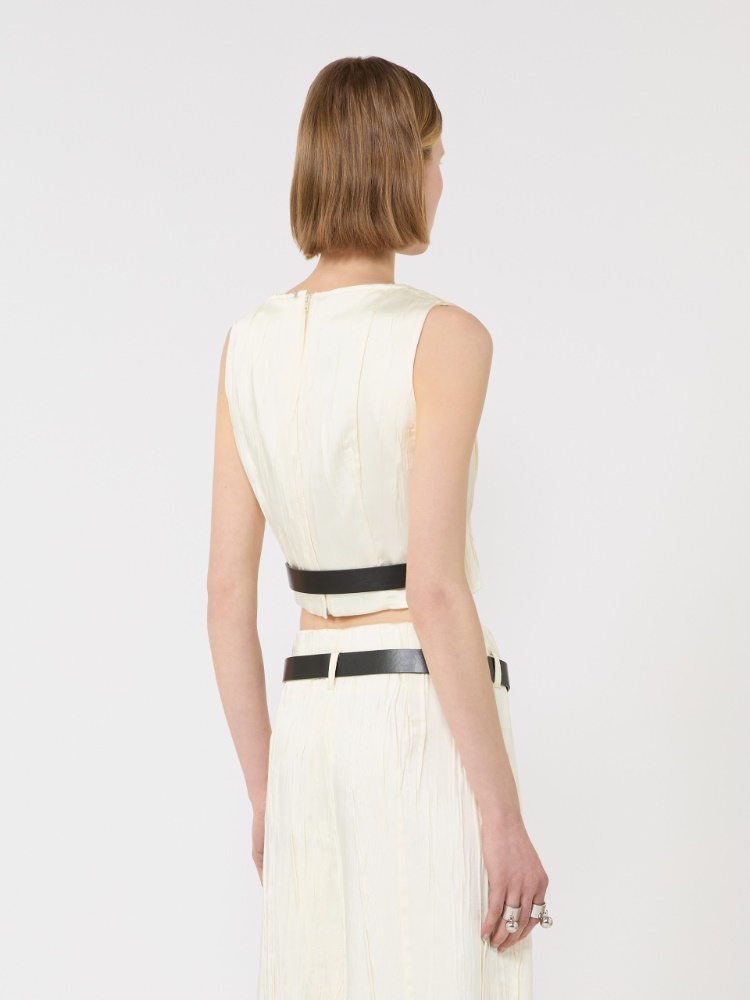 Sleeveless top - IVORY - Max Mara - 3