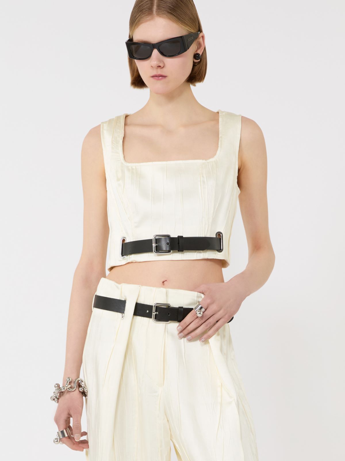 Sleeveless top - IVORY - Max Mara - 4