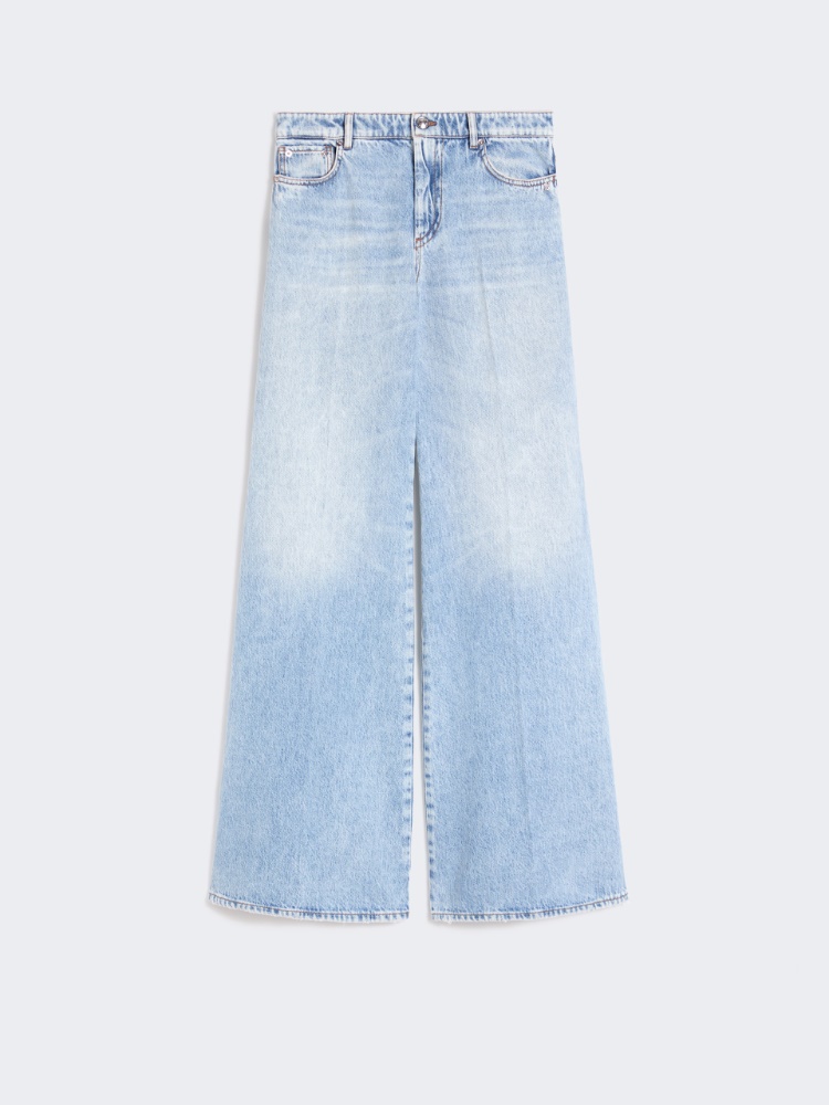 Five-pocket flared denim trousers - MIDNIGHTBLUE - 4