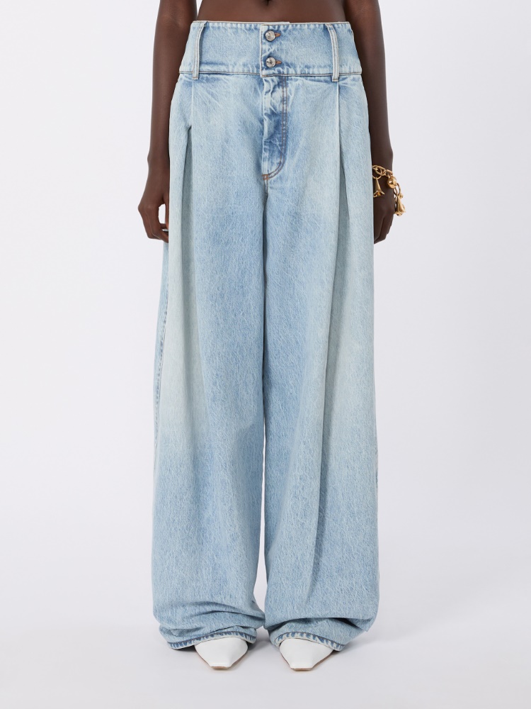 High-waisted baggy-cut jeans - MIDNIGHTBLUE - Max Mara - 2