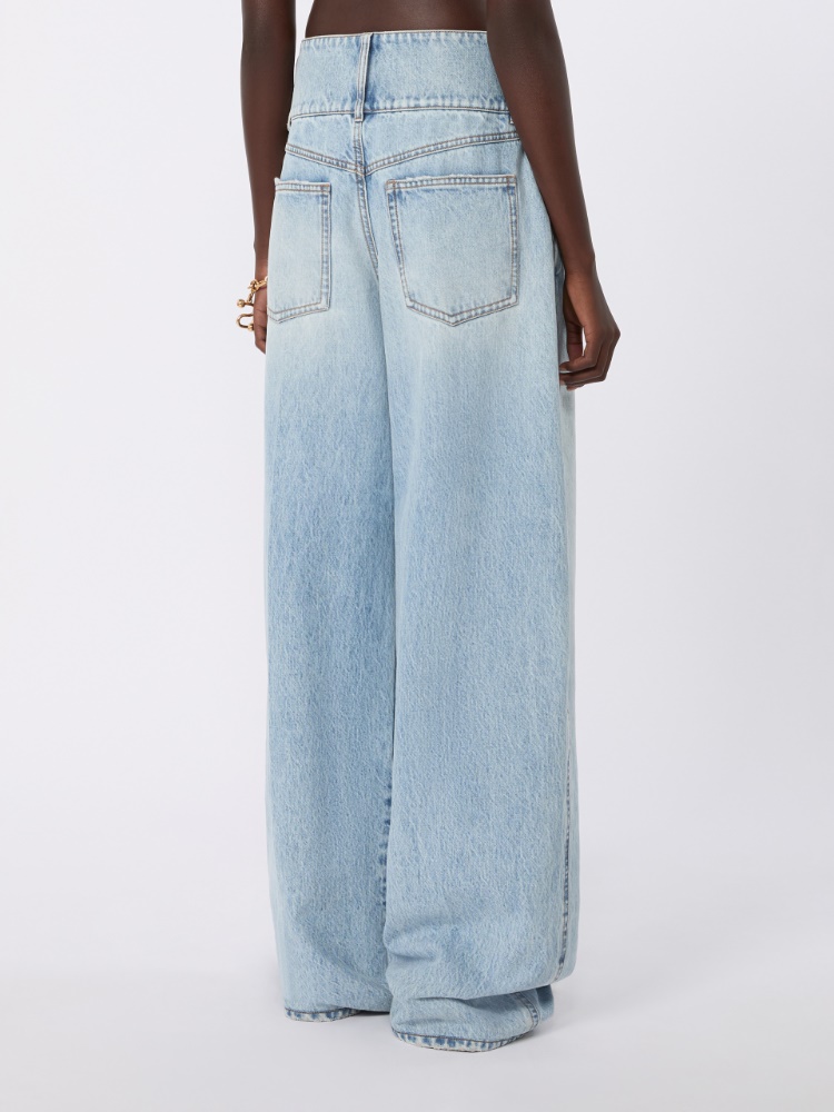 High-waisted baggy-cut jeans - MIDNIGHTBLUE - Max Mara - 3
