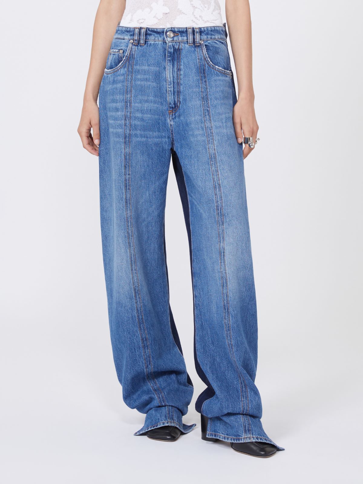 Low-rise 5-pocket trousers - MIDNIGHTBLUE - Max Mara - 2