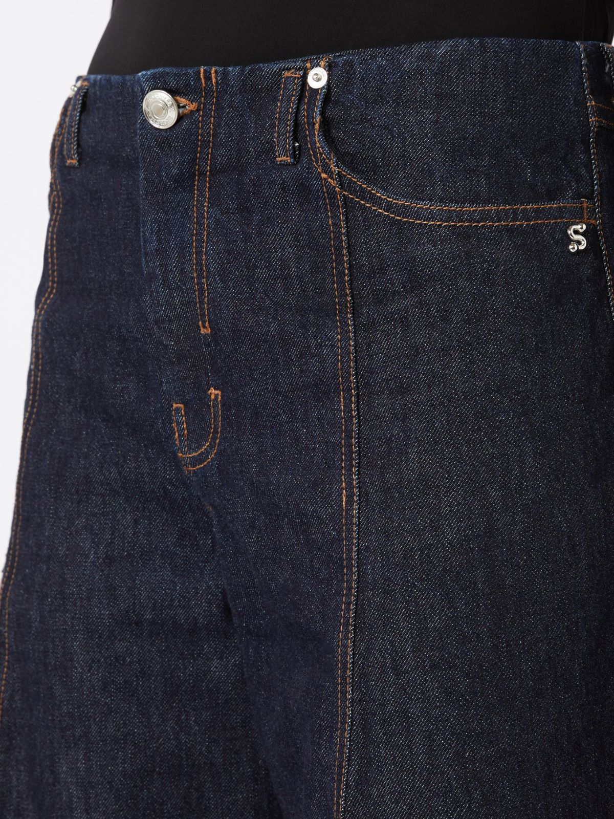 Oversized low-rise trousers - MIDNIGHTBLUE - Max Mara - 5