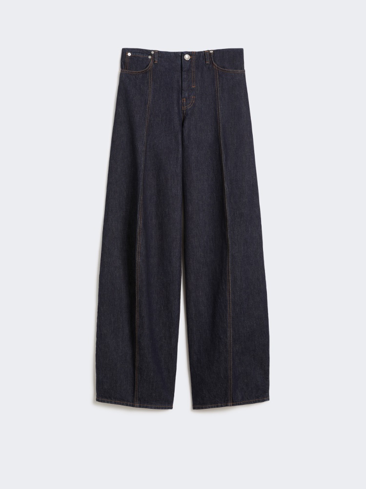 Oversized low-rise trousers - MIDNIGHTBLUE - Max Mara
