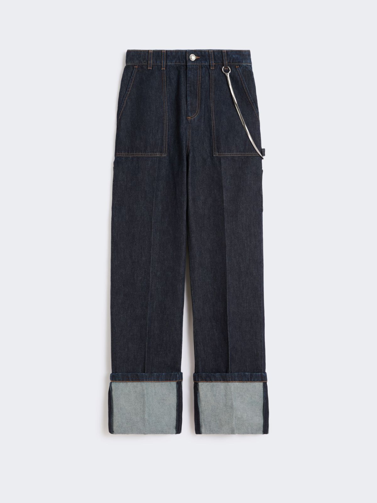 Denim jeans with high turn-up - MIDNIGHTBLUE - Max Mara - 5