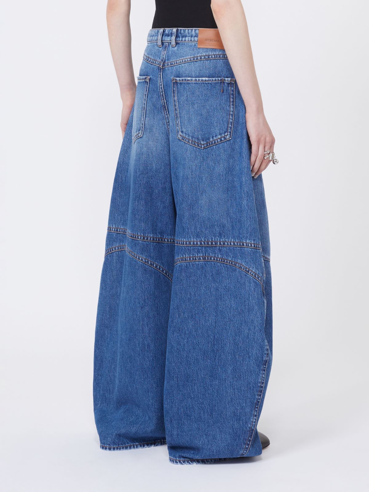 Denim cargo trousers - MIDNIGHTBLUE - Max Mara - 3