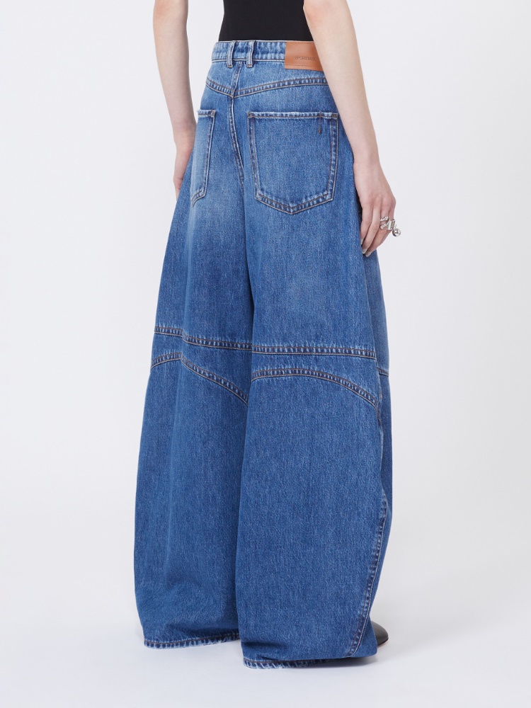 Denim cargo trousers - MIDNIGHTBLUE - Max Mara - 3