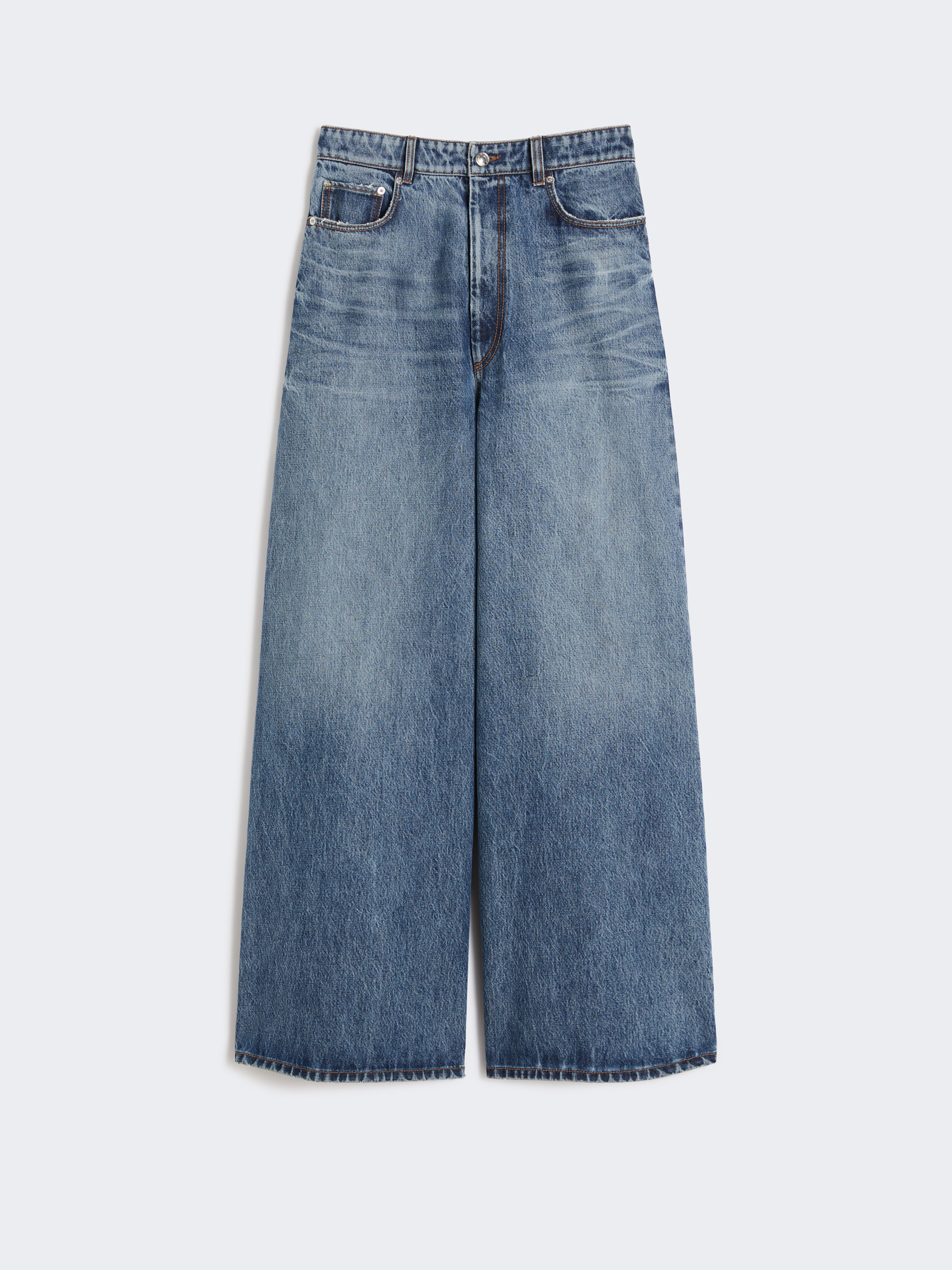 Oversized low-waisted jeans - MIDNIGHTBLUE - Max Mara - 5