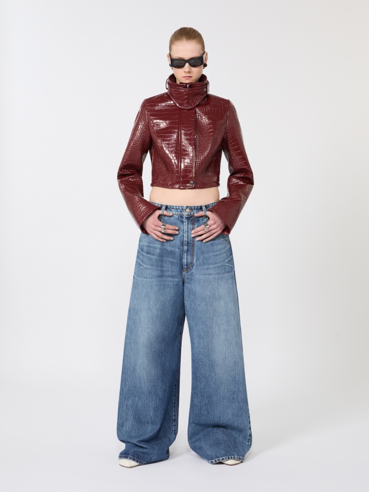 Oversized low-waisted jeans - MIDNIGHTBLUE - Max Mara