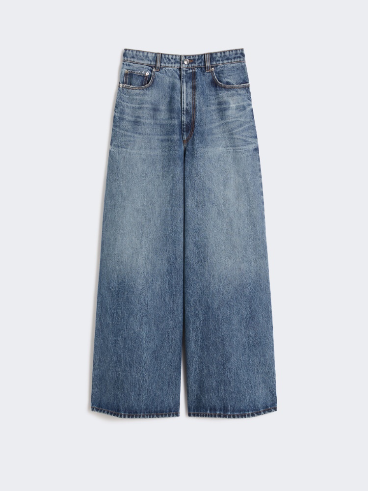 Oversized low-waisted jeans - MIDNIGHTBLUE - Max Mara