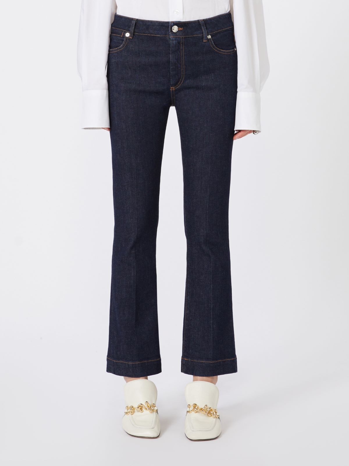 Perfect-fit mini flare jeans - ULTRAMARINE - Max Mara - 4