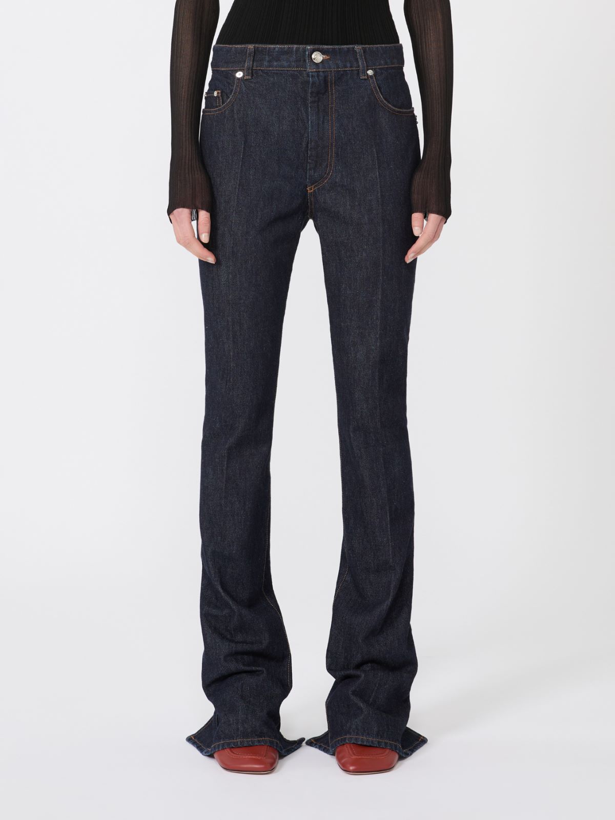 Slim-fit jeans with flared hems - MIDNIGHTBLUE - Max Mara - 5