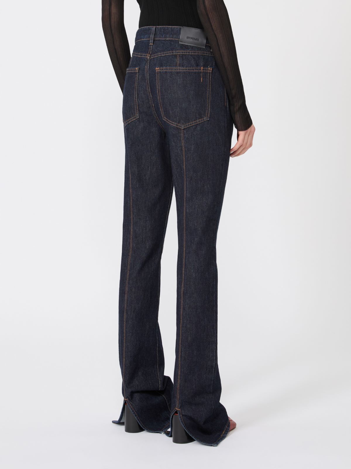 Slim-fit jeans with flared hems - MIDNIGHTBLUE - Max Mara - 5