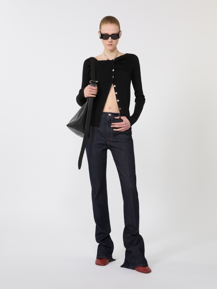 Slim-fit jeans with flared hems - MIDNIGHTBLUE - Max Mara