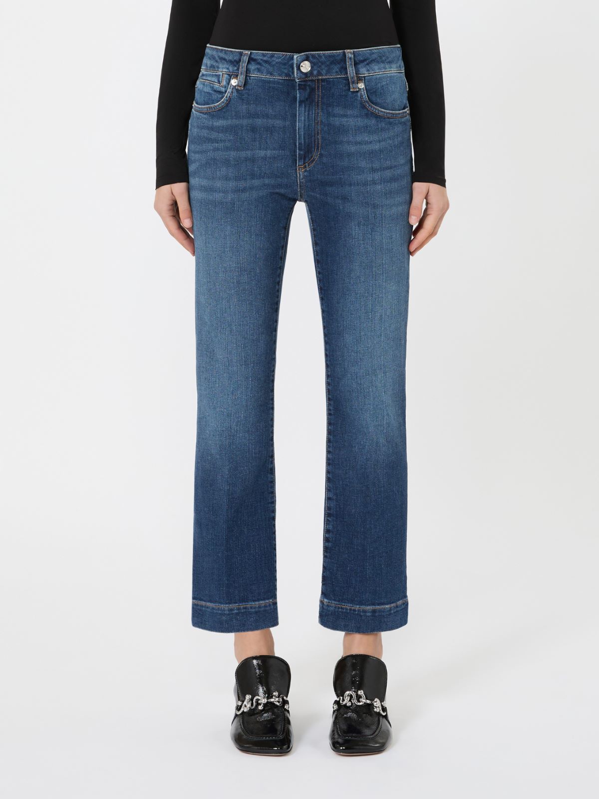 Perfect-fit low-rise mini flare trousers - ULTRAMARINE - Max Mara - 5