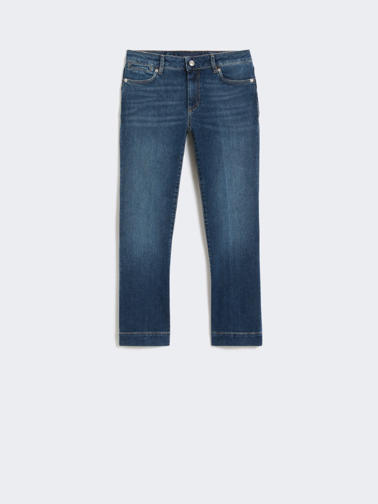 Perfect-fit low-rise mini flare trousers - ULTRAMARINE - Max Mara