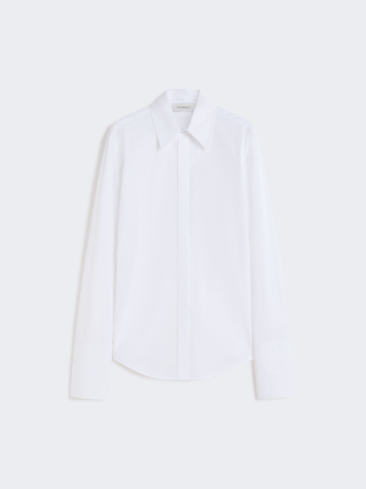 Cotton poplin shirt - OPTICAL WHITE - Max Mara - 6