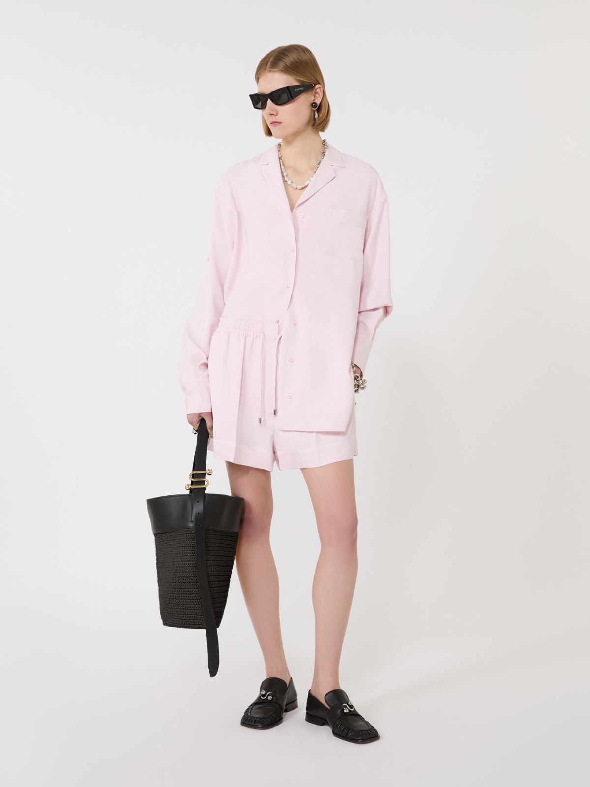 Satin overshirt - PINK - Max Mara