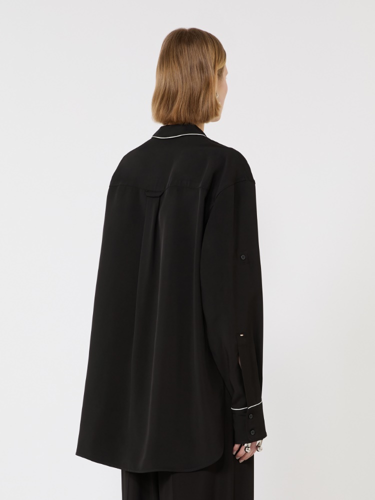 Satin overshirt - BLACK - Max Mara - 3