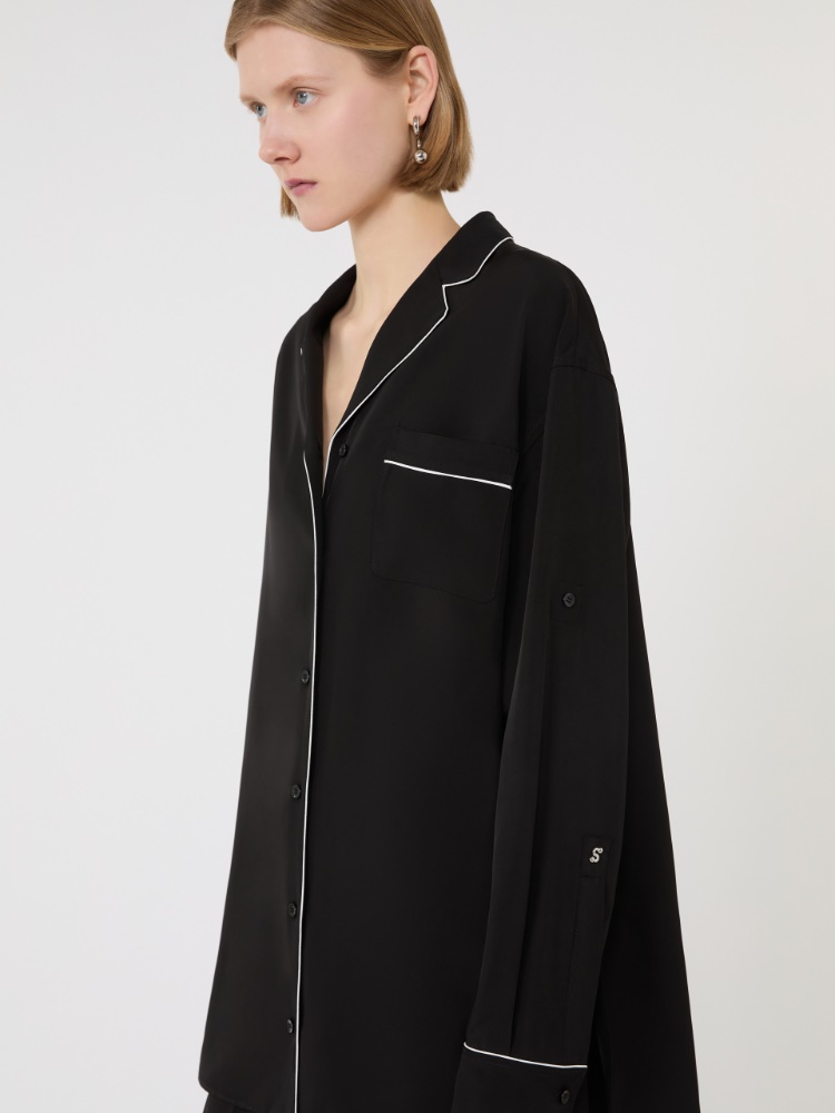 Satin overshirt - BLACK - Max Mara - 5