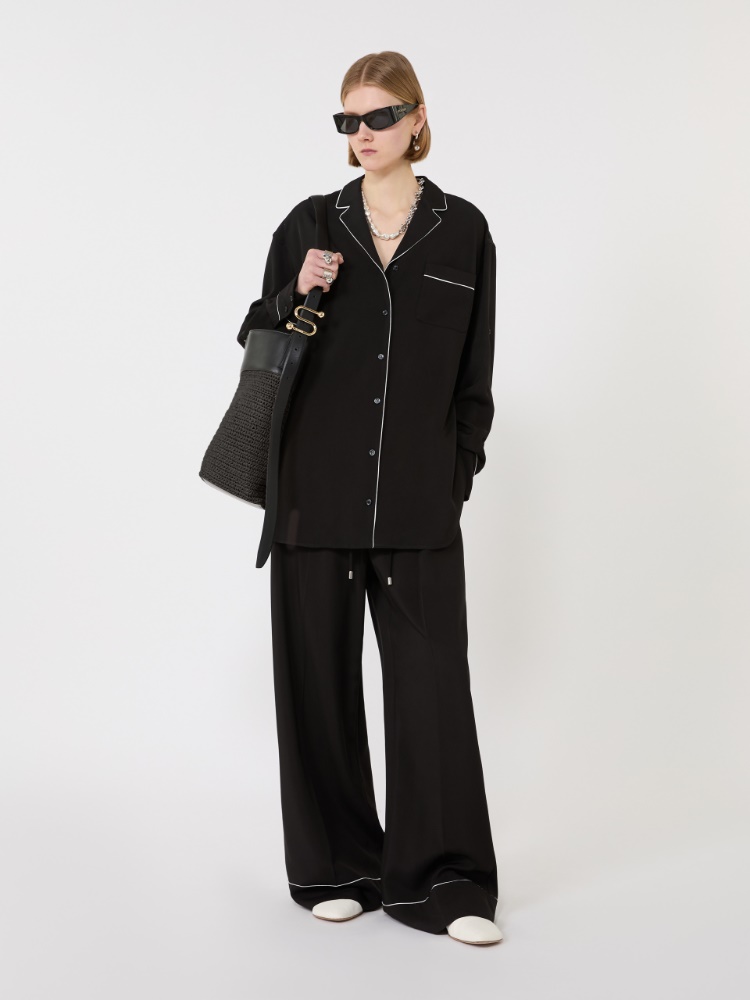 Satin overshirt - BLACK - Max Mara - 1