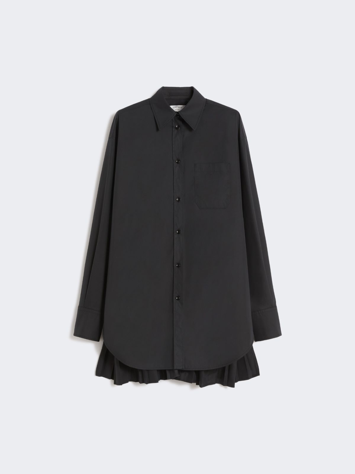 Overshirt mit Plisseedetail - SCHWARZ - Max Mara - 6