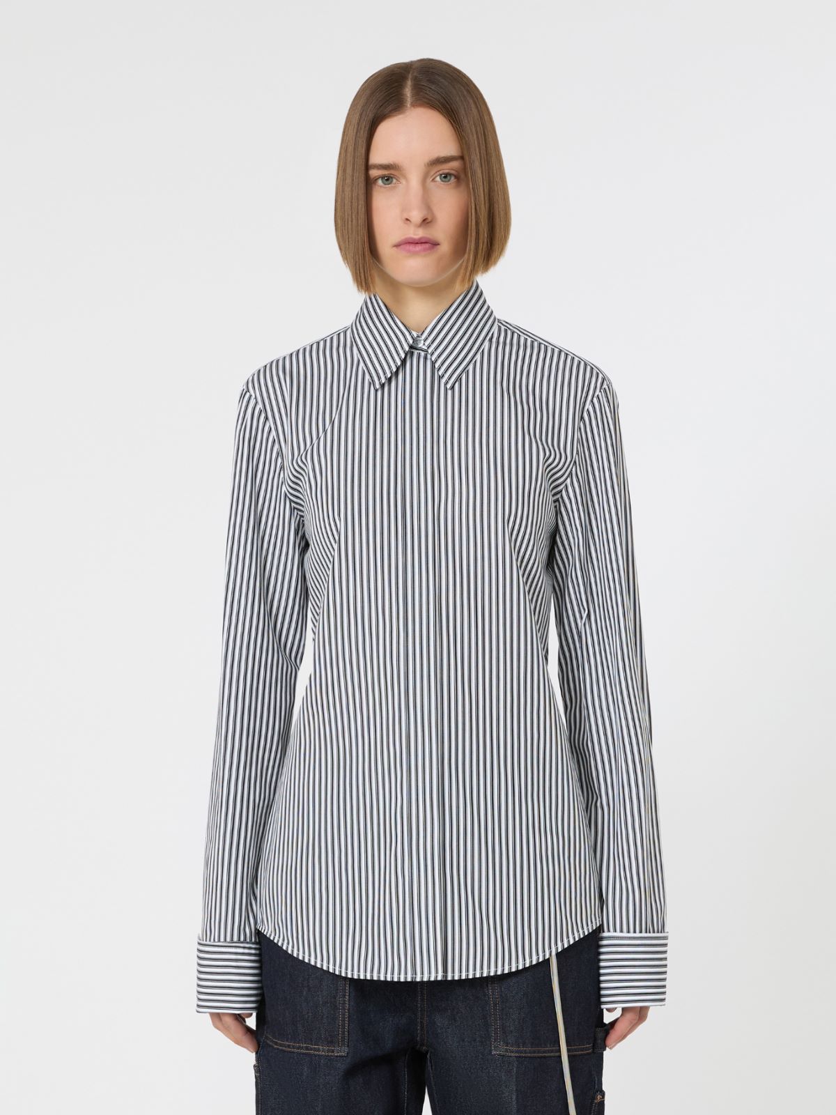 Cotton shirt - BLACK - Max Mara - 6