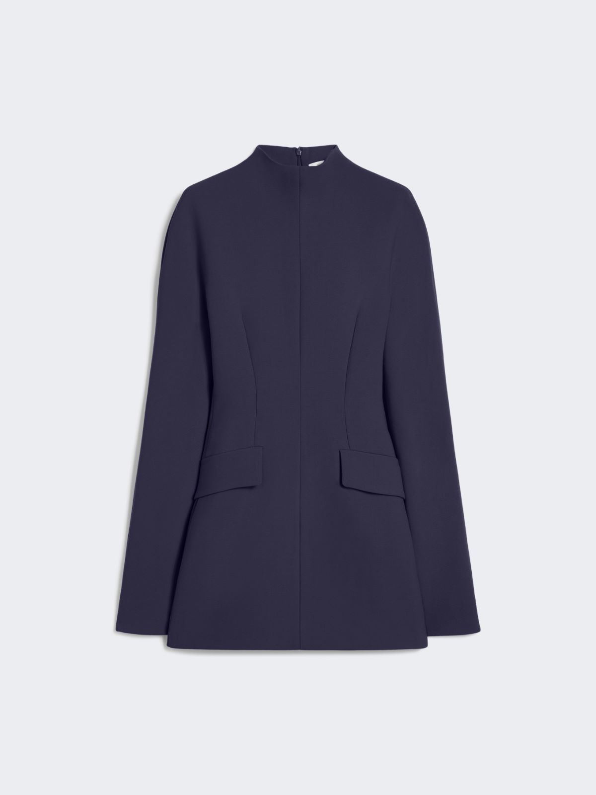 Short, contoured gabardine dress - MIDNIGHTBLUE - Max Mara - 4
