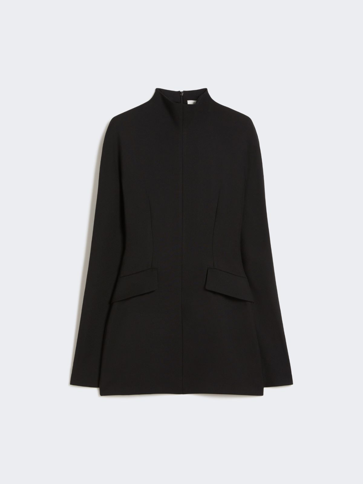 Short, contoured gabardine dress - BLACK - Max Mara - 5